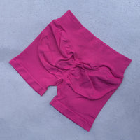 Sports Shorts Women Low Ribbed Waistband Yoga Shorts Seamless Workout Gym Scrunch Shorts Booty High Stretch Running Shorts