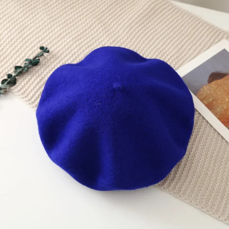 Winter Hats for Women Berets Painter Cap Autumn Winter Hat Female Flat French Artist Beret Girls Vintage Warm Casual New