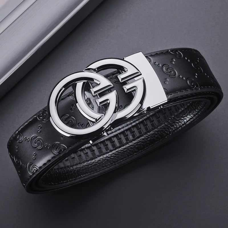 Men's designer belts luxury business belts high quality alloy buckle automatic buckle adjustable