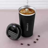 Insulated Coffee Mug Smart Temperature Display Coffee Cup Stainless Steel Thermos Cup Travel Water Bottle Car Office Water Cups