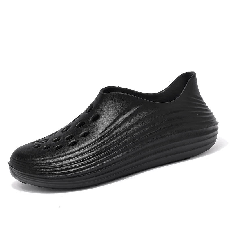 2025 Fashion single size gradient hole garden shoes outdoor beach casual shoes comfortable soft sole fashion sandals