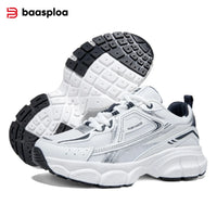 Baasploa Women Sports Shoes Outdoor Lightweight Breathable Jogging Sneakers Female Casual Mesh Anti-slip Lace Up Running Shoes