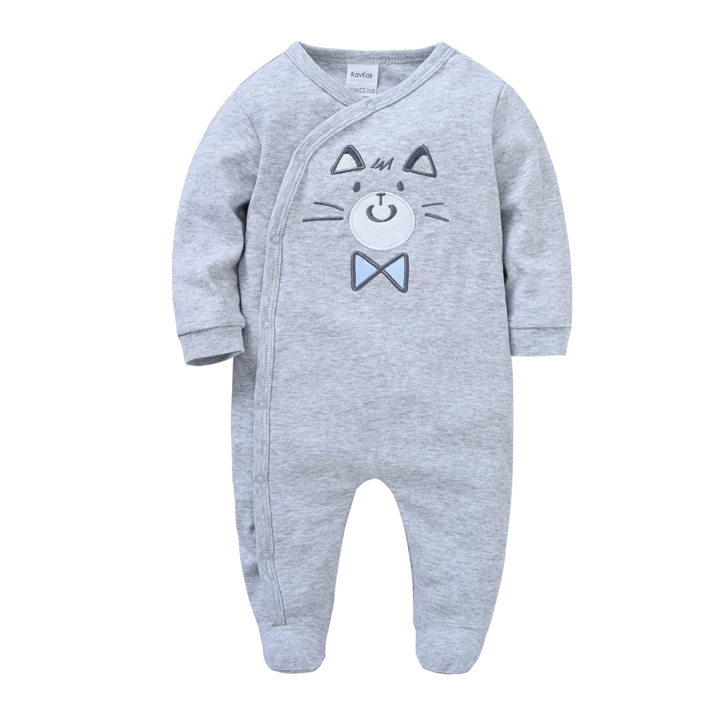 KAVKAS 1/2/3 Pcs Baby Boys Rompers Cartoon Print Overalls Cotton Infant Clothing Kids Jumpsuit Newborn Pajimas 0-3 Months