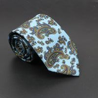 Super Soft Bohemian Silk Ties Men's Fashion 7.5cm Necktie For Men Wedding Business Meeting Gravata Colorful Novelty Printing Tie