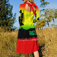 Rasta Relax Evening Party Dresses Midi Sexy Dress Female Sweet One Piece Dress Korean Beach Jamaica Rasta Rastafarian Ocean