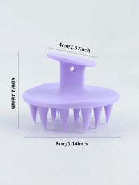 1pc Silicone Shampoo Brush Body Massage Brush Bath Shower Brush Salon Hairdressing Tool Scalp Massage Comb Hair Washing Comb