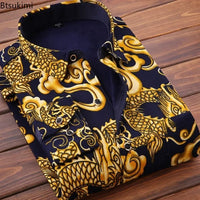 2025Men's Casual Warm Shirts Autumn Winter Long Sleeve Plaid Shirt Thick Warm Tops Men High Quality Soft Large Size Shirt Camisa