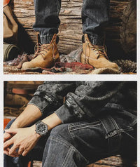 2025 New Casual Jeans for Men - Loose Fit Straight Leg Multi-Pocket Cargo Pants