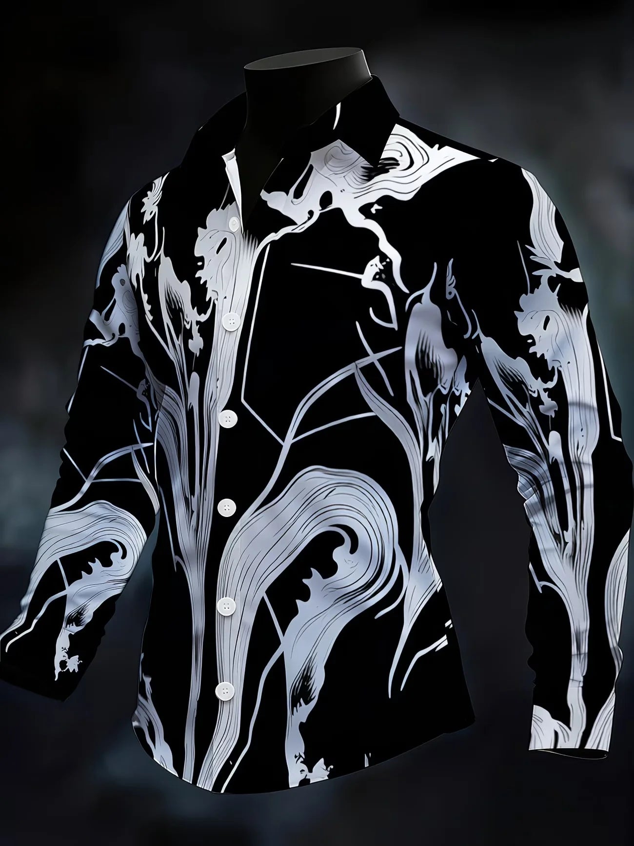 New Hawaiian Pineapple Sunglasses 3D Printed Men's Long Sleeve Shirt with Collar and Vacation Style Shirt Clothing