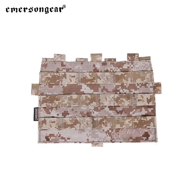 Emersongear Tactical Front MOLLE Panel For Detachable Modular Pouch Plate Bag For AVS JPC Vest Plate Carrier Airsoft Hunting