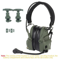 GEN 6 Tactical Headset Non-picking Noise-Cancelling Headset with Robotic Arm Mic for Hunting Paintball CS Militar Helmet