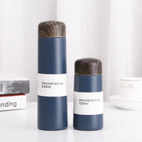 Small Stainless Steel Water Cup Cute Portable Insulation Cup Vacuum Flask Plastic Lids 250ml