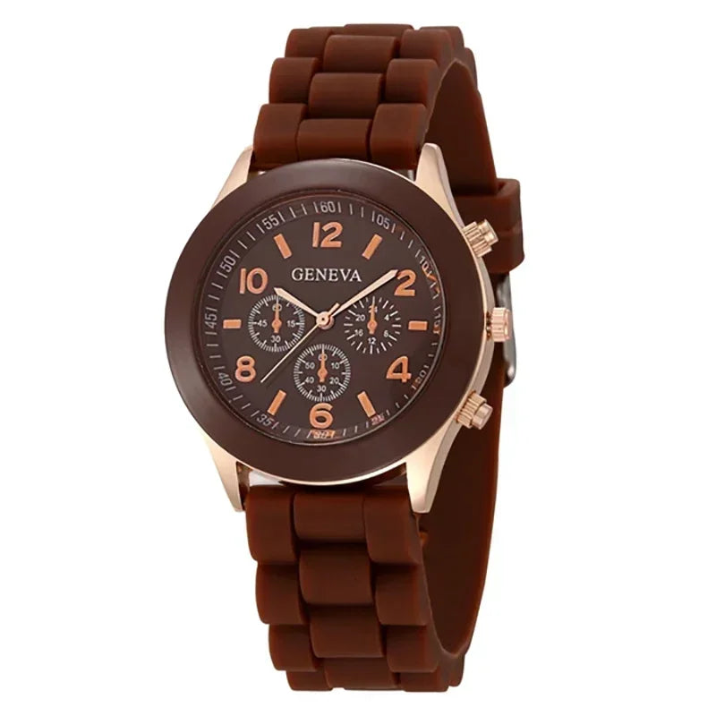 Women Watches 2025 New Fashion Luxury Brand Women's Watch Silicone Strap Quartz Wrist Watch For Female Relogio Feminino Zegarki