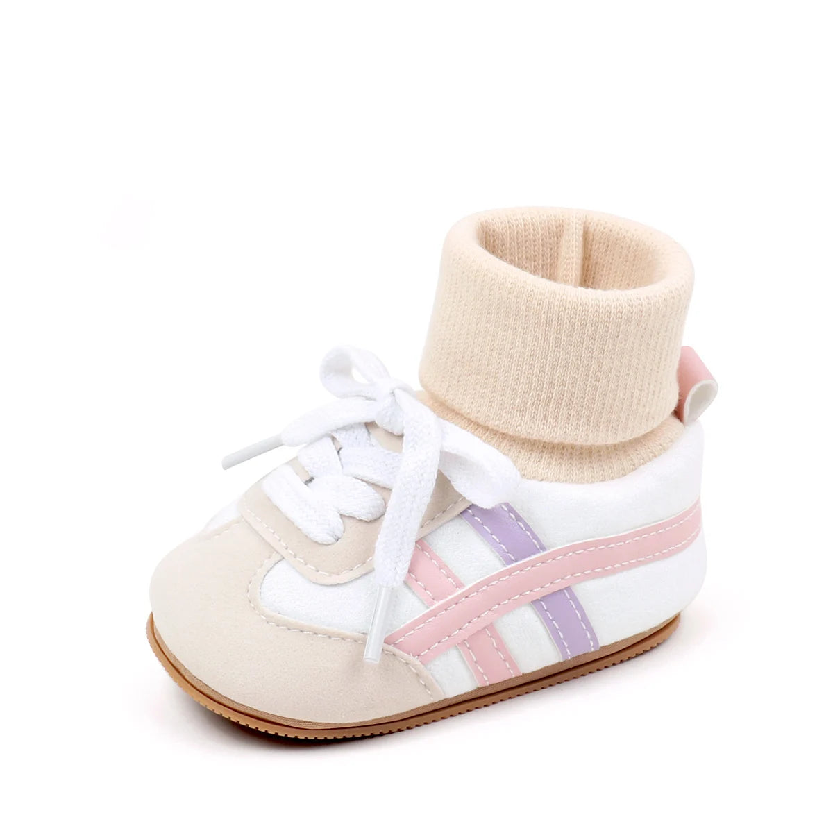 Baby Sock Shos Autumn and Winter Baby Girls Boys Ankle-covered Style 0-1 Year Old Anti Slip Fashion Design Newborn Infant Shoes