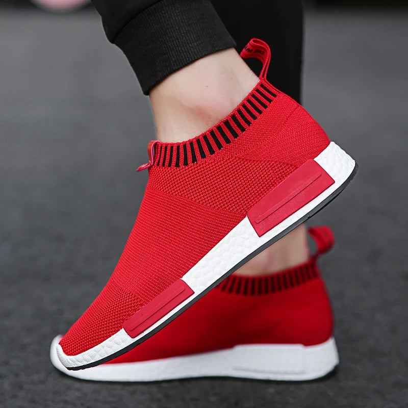 Men's Slip on Sock Sneakers 38-47 Super Light Breathable Mens Shoes Men Walking Jogging Shoes Men Sneakers Casual Shoes for Men