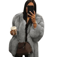 Women Coat Mink Coats Winter Top Fashion Fur Coat Elegant Thick Warm Outerwear Fake Fur Jacket Chaquetas Mujer 2021 L3