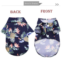 Hawaiian Style Dog T-Shirts Thin Breathable Summer Dog Clothes for Small Dogs Puppy Pet Cat Vest Chihuahua Yorkies Poodle