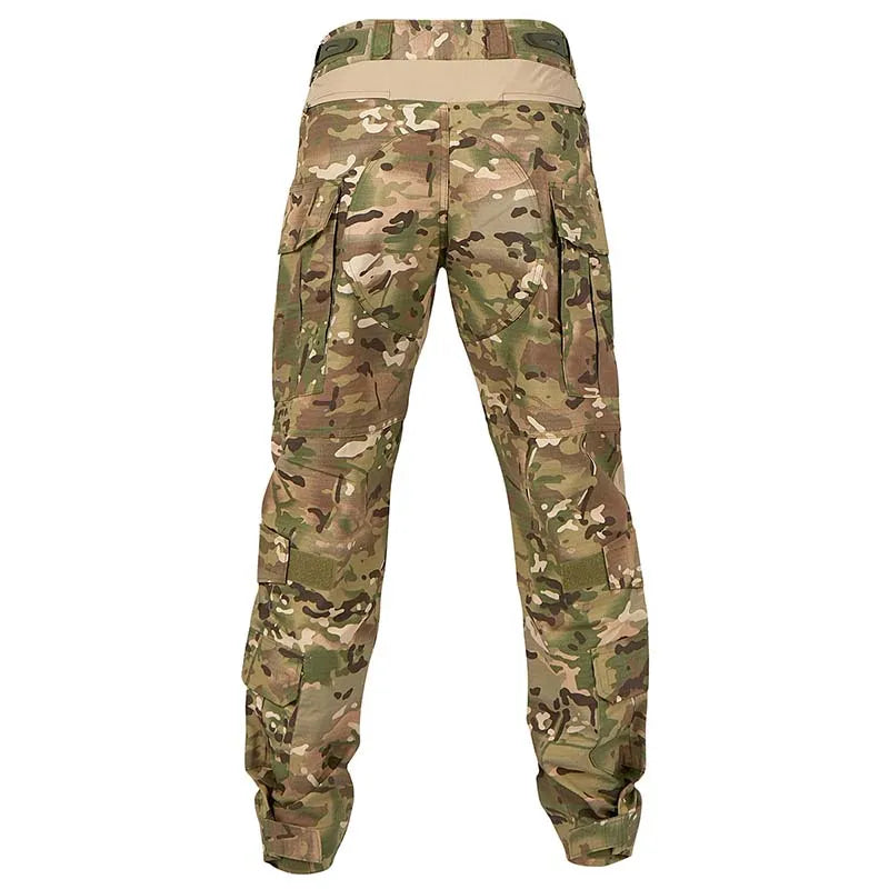 Men Combat Pants with Knee Pads Army Military Airsoft Tactical Men Work Pants Camouflage Multicam Trekking Hunting Clothes Mens