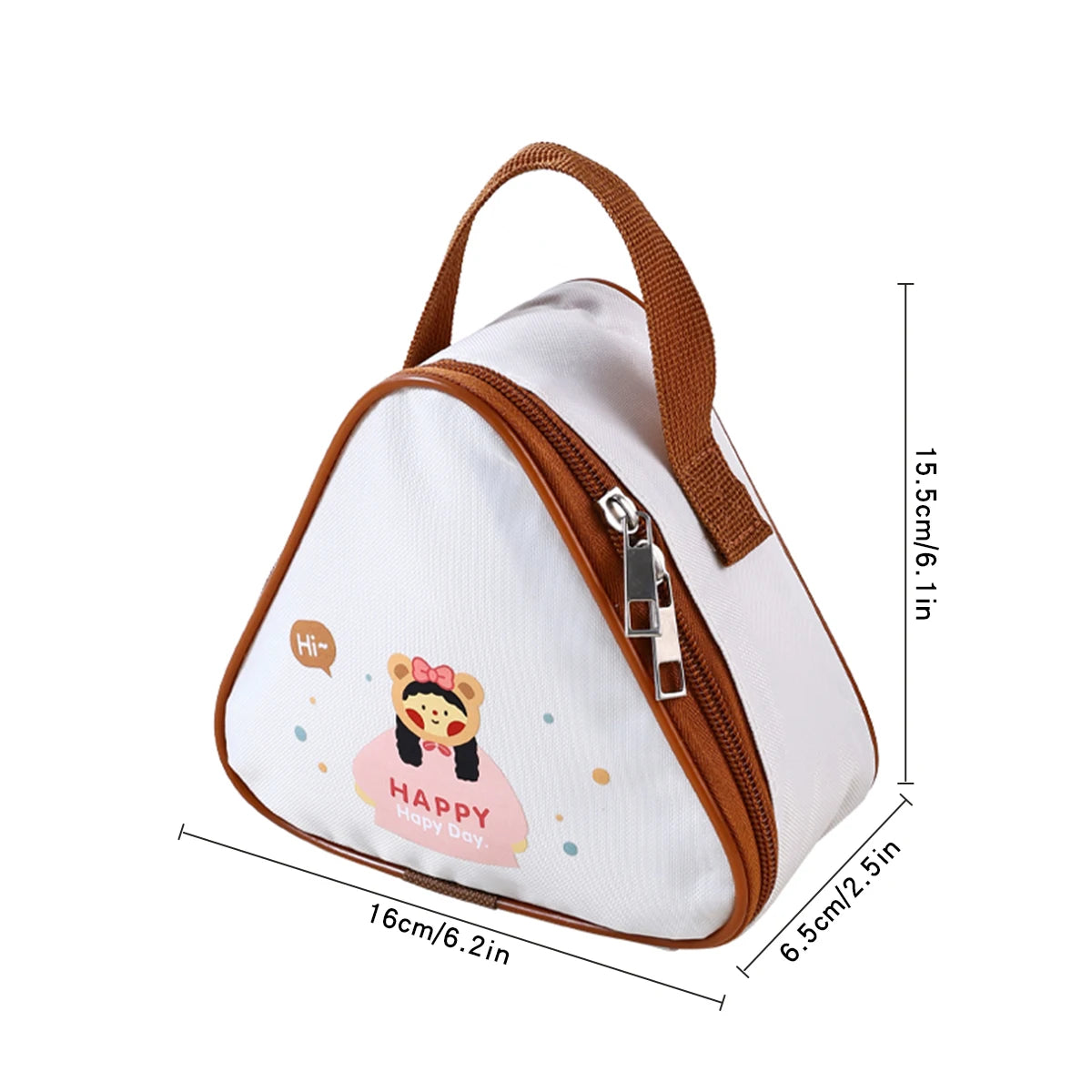 WORTHBUY Mini Capybara Thermal Lunch Bag Portable Insulated Picnic Bag Oil Proof & Waterproof Lunch Box Bag Reusable Cooler Bag