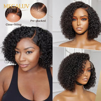 13X4 Jerry Curly Lace Front Wig 99J Wave Lace Closure Wig Glueless Human Hair For Women HD Preplucked Side Part Lace Front Wig