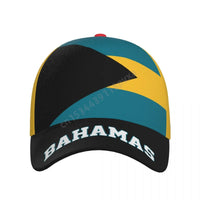 Unisex Bahamas Flag Bahamian Adult Baseball Cap Patriotic Hat for Baseball Soccer Fans Men Women