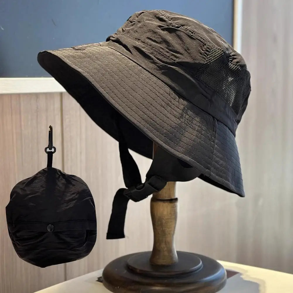 Waterproof Sun Hat Men Women, UPF 50+ Wide Brim Fisherman Cap, Quick Dry Surfing Bucket Hat for Hiking Fishing Mountaineering