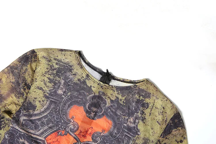 Sisterlinda Printing Slim O-Neck Long Sleeve Jumpsuit Women Sexy Popular Body-shaping Vestidos Girl Party Leisure Pencil Pants