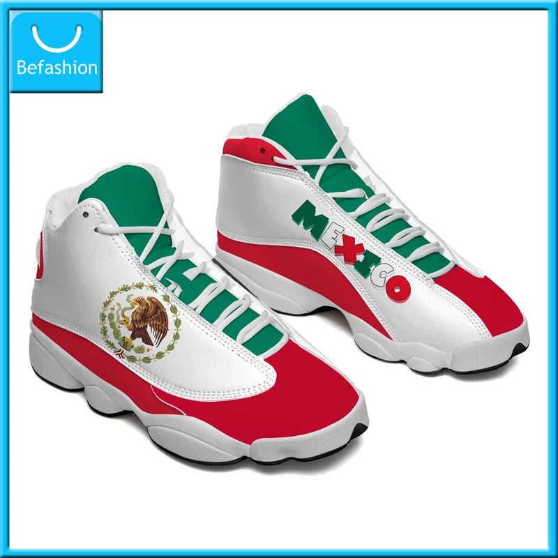 America Cup Flag Print Cool Men Basketball Sneakers Custom POD Tennis Shoes for Male Teens Personalized Sport Shoes Dropshipping