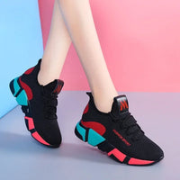 Tenis Feminino 2025 Women's Vulcanize Shoes Outdoor Breathable Air Mesh Fitness Fabric Sock Sneakers Female Chaussures Femme