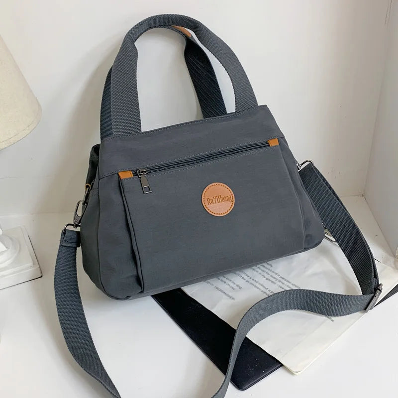 Fashionable Casual Women's Handbag, Ladies' Hand-Held Shoulder Crossbody Bag, Large Capacity Multi-Layered Bag for Daily Travel
