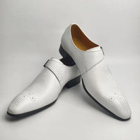 Deluxe Trendy Men's Leather Shoes Monk Style Daily Outdoor Business Luxury Fashion Office Dress Shoe Customization Drop Shipping