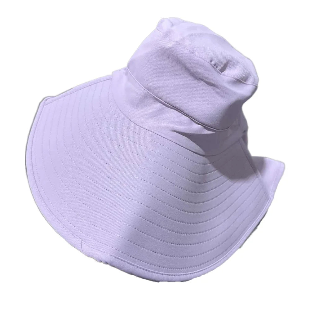 Fashion Anti-UV Wide Brim Sun Hat 50+ UPF Foldable Sun Protection Hat Outdoor Travel Women Bucket Hats Outdoor Sport
