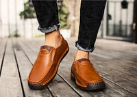 Mens Loafers Breathable Slip on Italian Driving Shoes Chaussure Homme Genuine Leather Men Handmade Casual Shoes