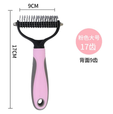 Pets Fur Knot Cutter Dog Grooming Shedding Tools Pet Cat Removal Comb Brush Double Sided Pet Products Comb for Cats