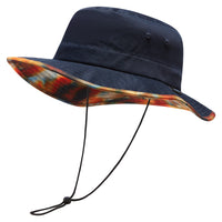 UPF 50+ Foldable Sun Hat Patterned Under Brim Bucket Hats for Summer Hiking Fishing Beach Safari Men Women