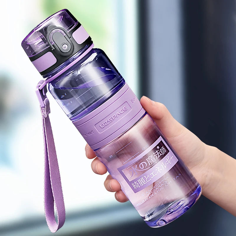 500/1000ml Sports Water Bottles BPA Free Portable Leakproof Shaker Outdoor Tour Gym Drink Bottle Eco-friendly Plastic Coffee Cup