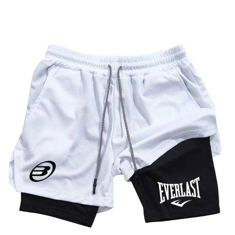 Men's fashionable shorts - Summer comfortable quick-drying sportswear - Men's dual-purpose shorts for fitness and jogging