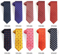 Tailor Smith 100% Silk Ties For Men Handmade Necktie With Animal Pattern Tie Father's Day Birthday Gift Tie