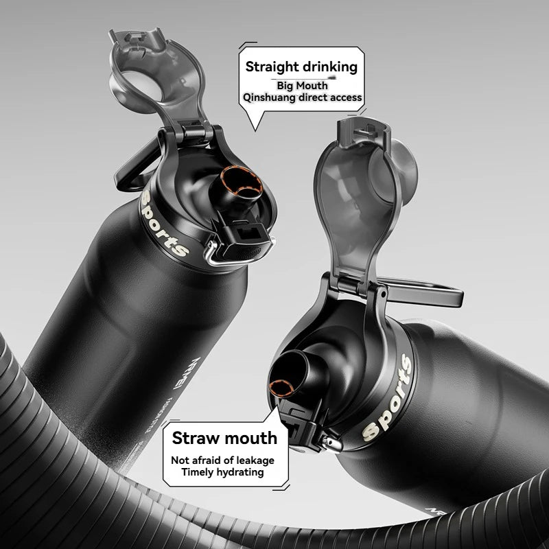 1L Insulated Water Bottle Stainless Steel Cold Hot Insulated Cup Vacuum Thermos Bottle Double Wall Flasks