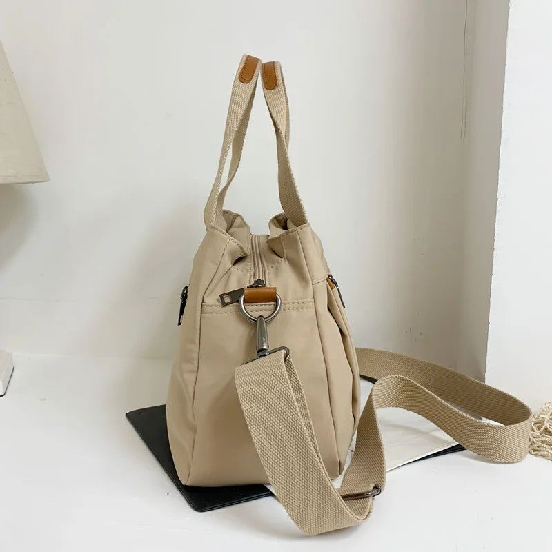 Fashionable Casual Women's Handbag, Ladies' Hand-Held Shoulder Crossbody Bag, Large Capacity Multi-Layered Bag for Daily Travel