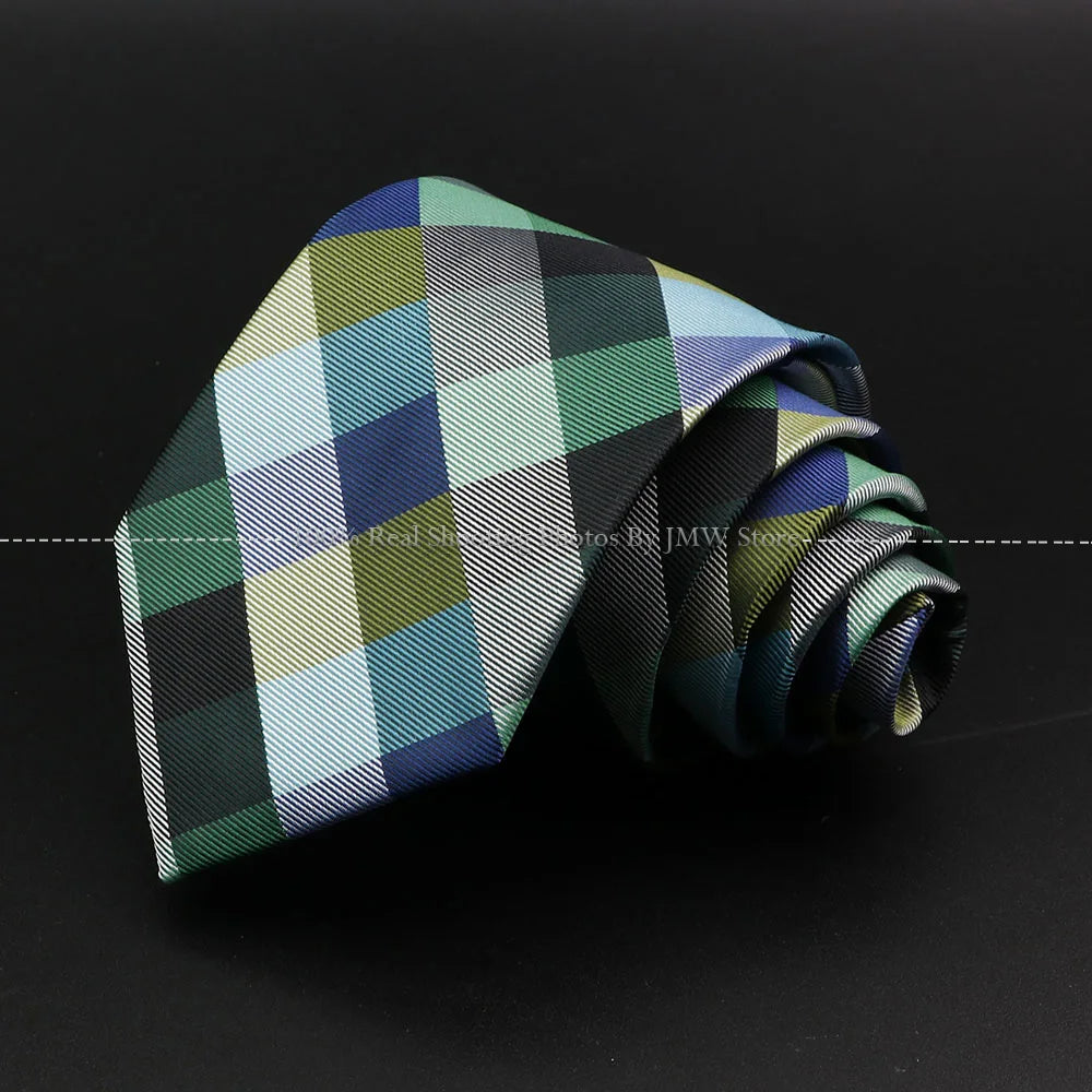New Design Wedding Men Tie Green Solid Striped Paisley Flower Neckties Men Business Dropshipping Groom Collar Accessories Gift