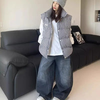 New Womens Jeans High Waist Vintage Design Hip Hop Straight Baggy Denim Pants Street Y2K American Style Wide Leg Denim Trouser