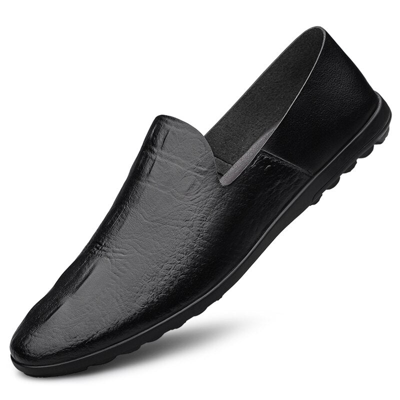 Men Genuine Leather Casual Shoes Flats Driving Handmade Loafers Fashion Moccasins Designer Comfortable Soft Leisure Luxury