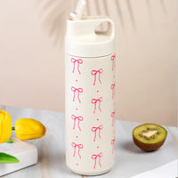 550ML Stainless Steel Insulated Cup Portable Thermos Cup Anti-drop Straw Water Bottle Outdoor Sport Insulated Water Bottle