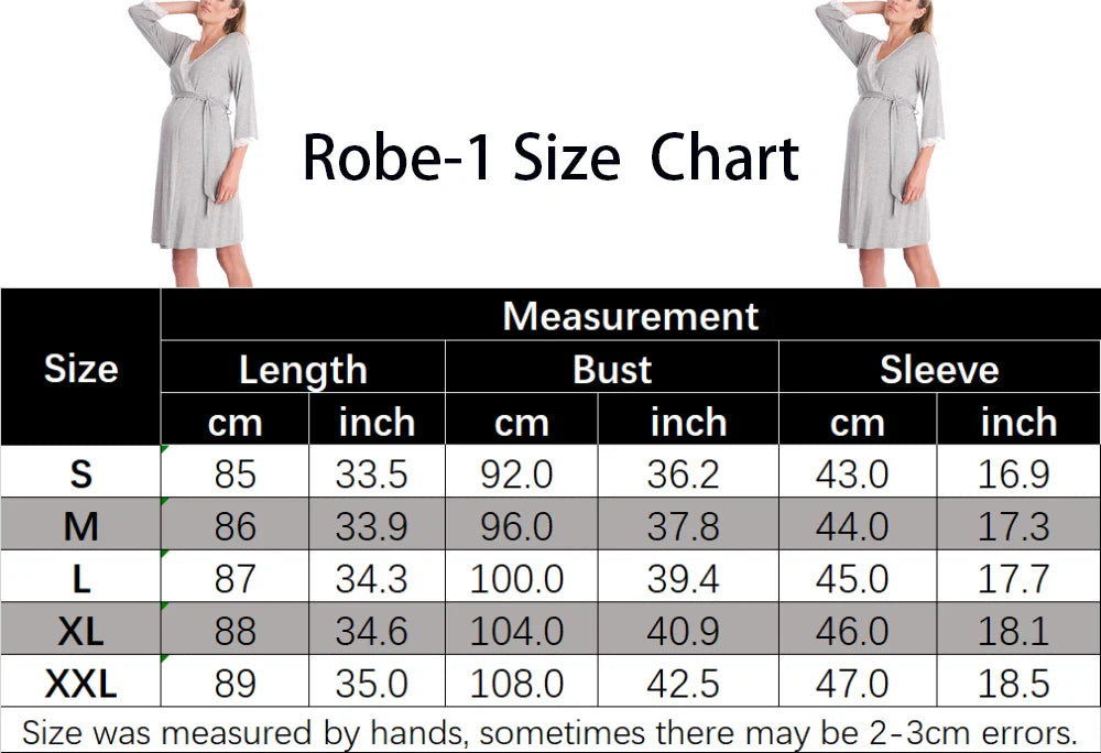 Maternity Robe Pregnant Women Nursing Nightwear Pajama Sleepwear Ropa Mujer Embarazada Premama