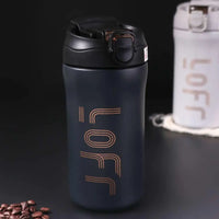 Insulated Cup Stainless Steel Coffee Thermal Mug 600ML Creative Bouncing Coffee Cup Simple Portable Tea Mug Travel