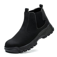 Waterproof Safety Boots Men Indestructible Steel Toe Work Boots Anti-smash Stab-resistant Safety Shoes Biker Botas Para Hombre