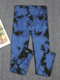Sexy Booty Lifting Tie Dye Leggins Womens Gym High Waist Outdoors Skinny Stretch High Waist Seamless  Leggings Women Fitness