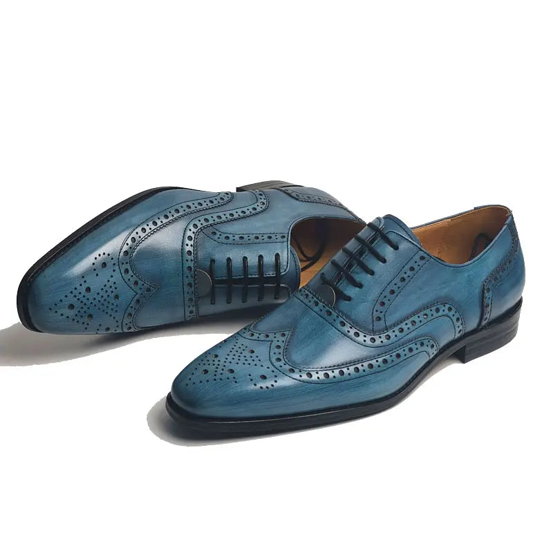 New Arrival Wedding Men's Leather Shoes Genuine Leather Shoes High Quality Fashion Trendy Official Formal Leather Dress Shoes