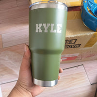 Custom Logo 30 oz Insulated Stainless Steel Coffee Tumbler Travel Mug Water Cup with Leak- Proof Lid Vacuum Insulated Tumbler